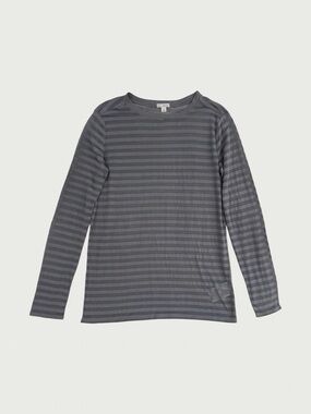 Sheer Striped Long Sleeve Tee